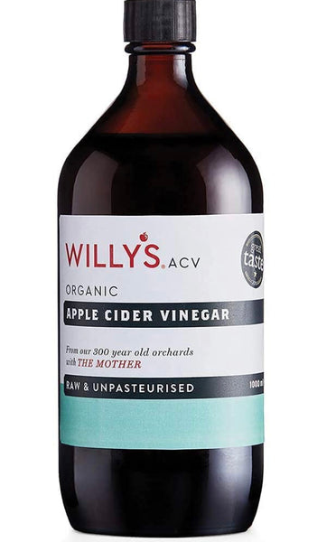 Willys Organic Apple Cider Vinegar with Mother 1 Litre